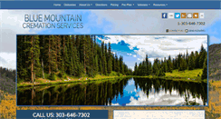 Desktop Screenshot of bluemountainmortuary.com